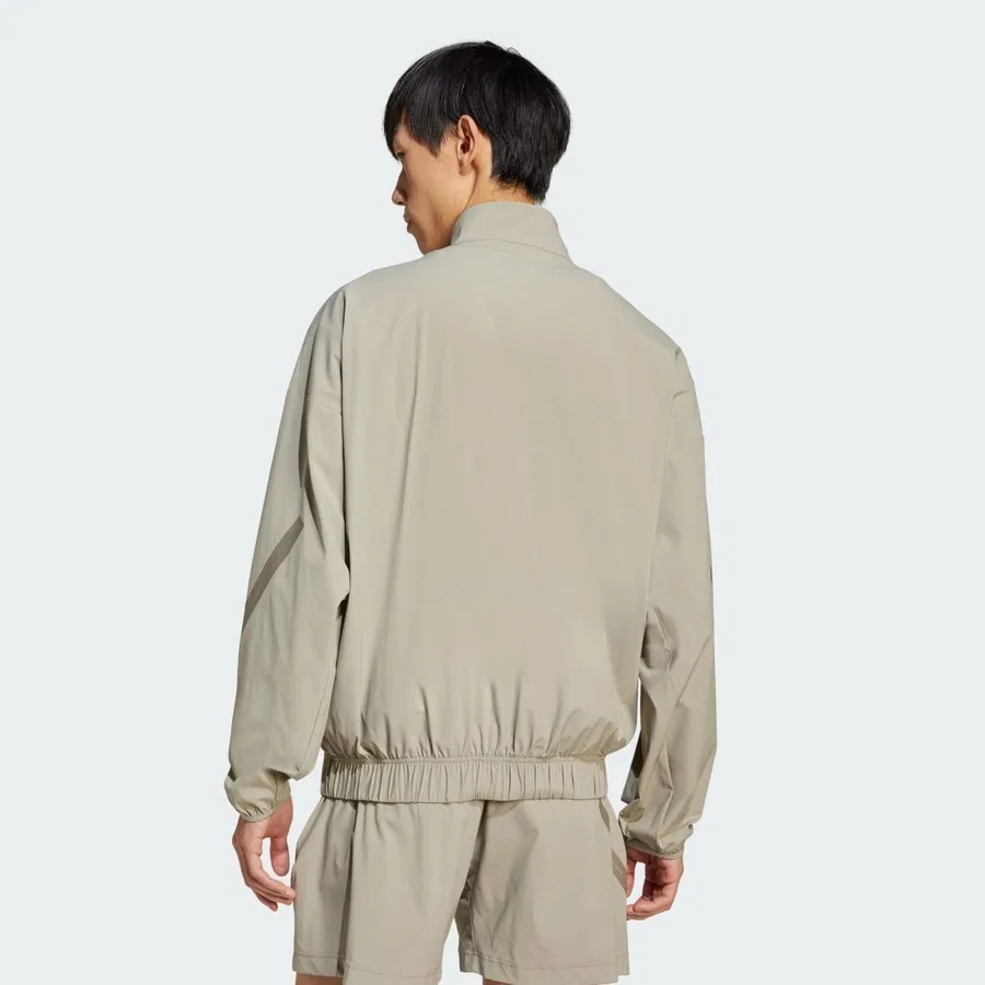 Мужская куртка из ткани с длинным рукавом adidas Z.N.E. Woven Track Top, Бежевый — фото 2