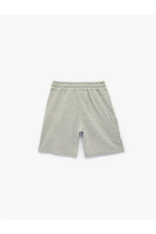 Детские шорты для мальчиков хлопковые cargo Koton, Gray — фото 4