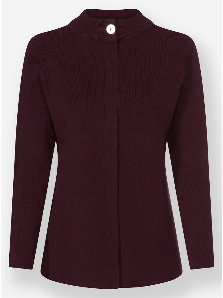 

Свитер с воротником-стойкой бордового цвета WITT WEIDEN