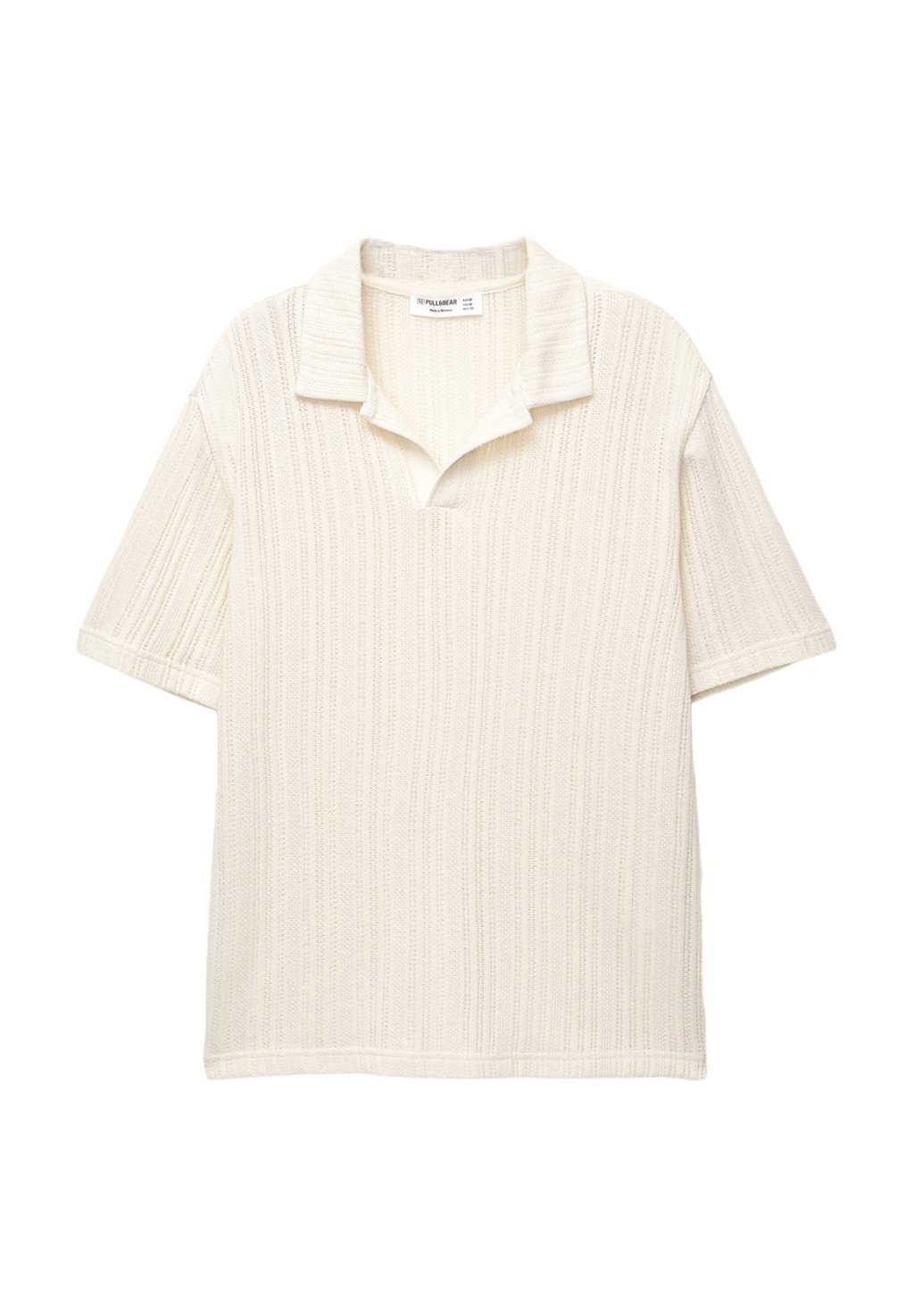 

Рубашка поло LIGHTWEIGHT SHORT SLEEVE PULL&BEAR, белый