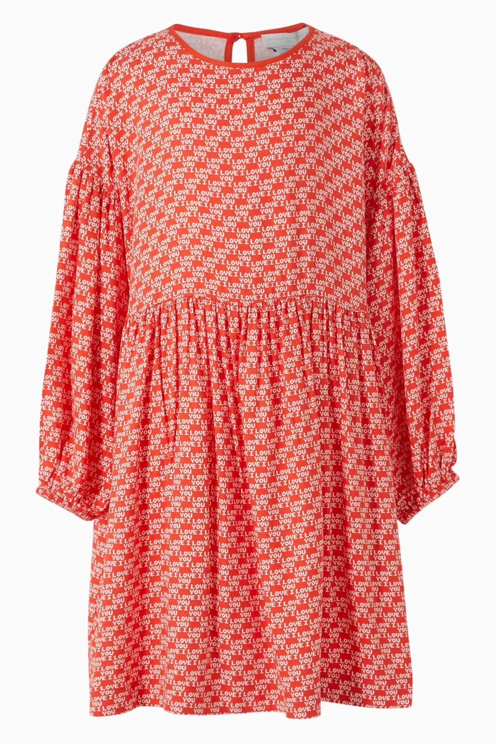 Платье с принтом I Love You Print Stella McCartney