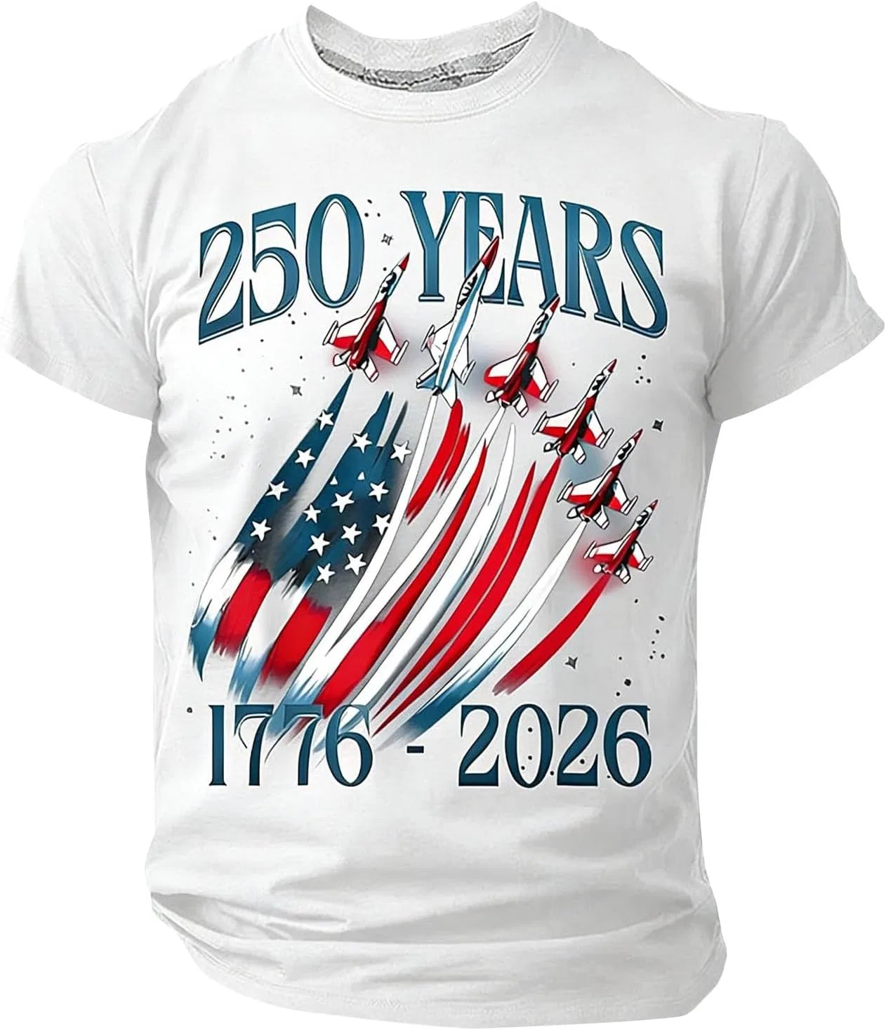 Мужская футболка с американским флагом Patriotic Tees, A-white