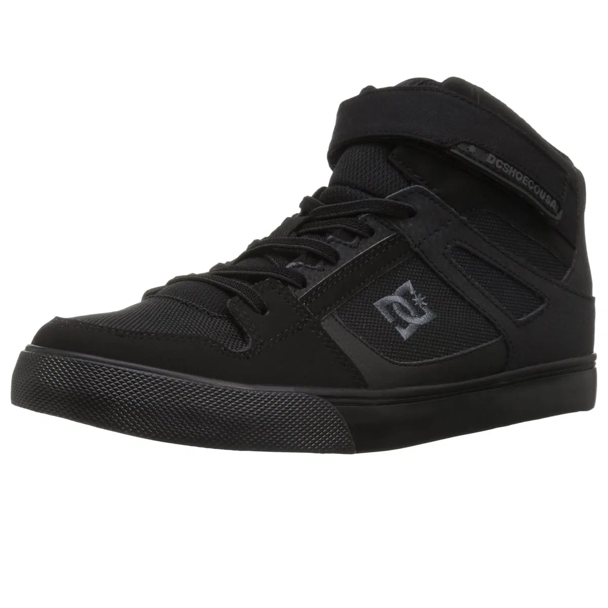 Детские скейт-кеды для мальчиков высокие Pure High-top Ev DC Shoes, Black