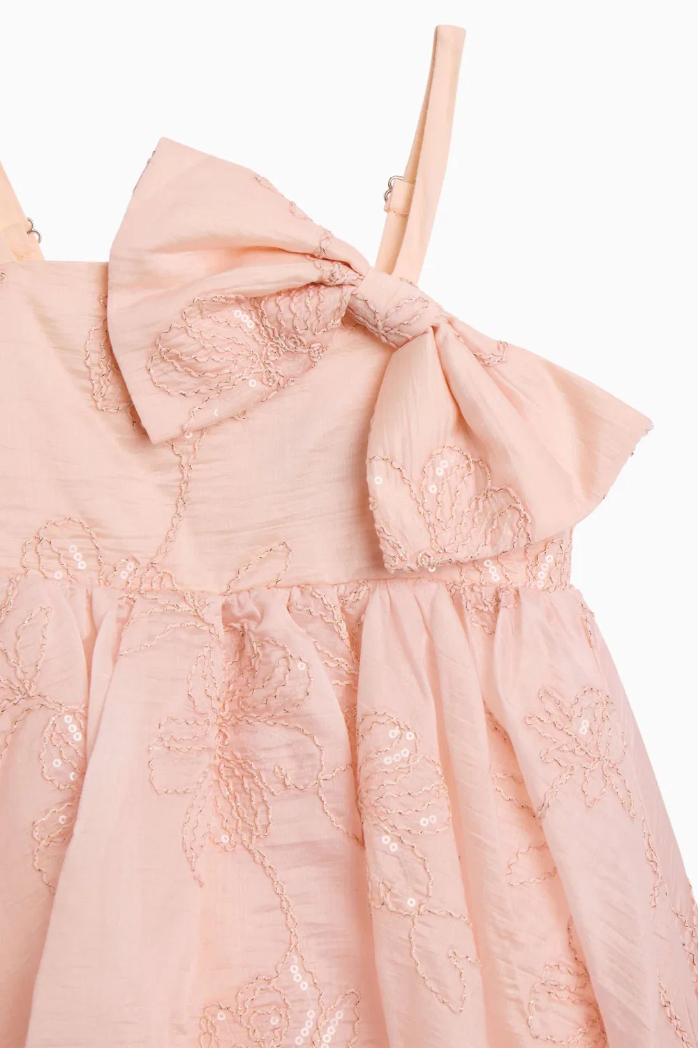 Платье с вышивкой Amelia Embroidered Bow Bardot Junior — фото 4
