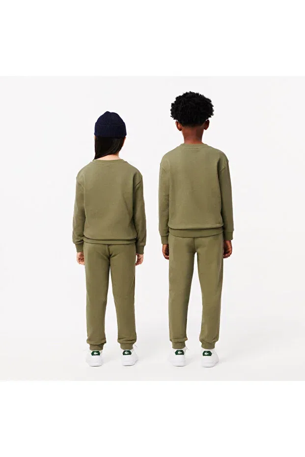 Детские спортивные штаны для мальчиков скинни Lacoste, Bmy-Khaki — фото 3