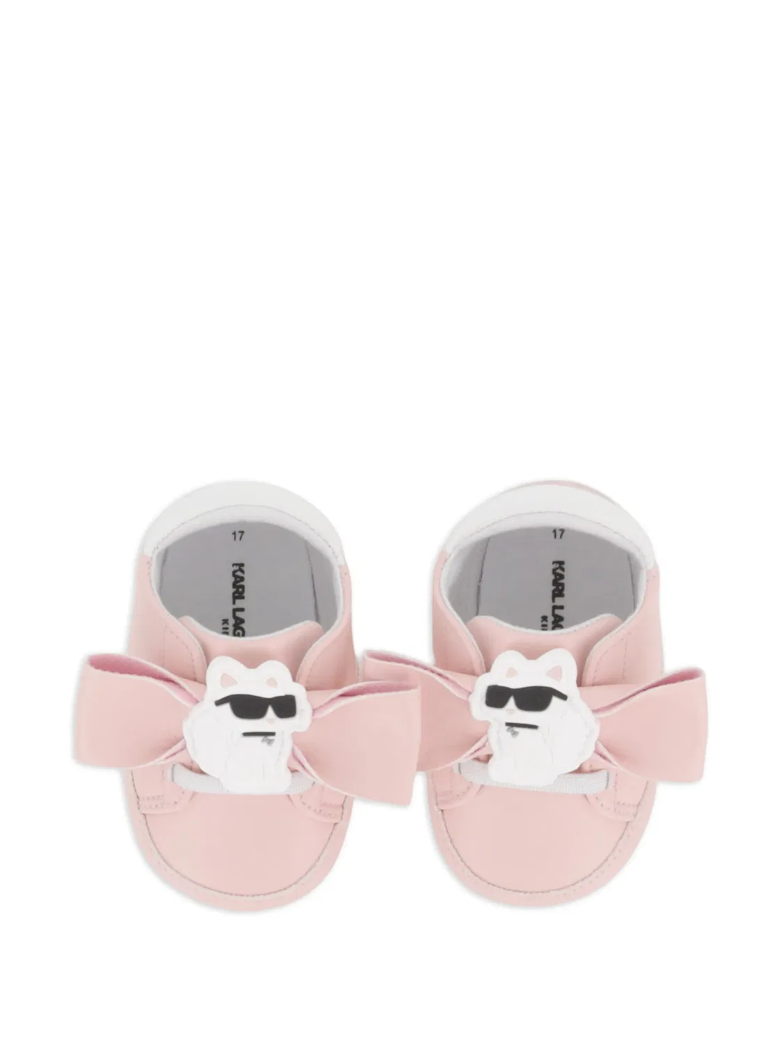 Пинетки с нашивкой Choupette Karl Lagerfeld Kids, розовый — фото 2