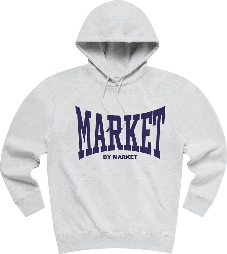 

Худи Market Persistent Logo Hoodie 'Ash Grey', серый