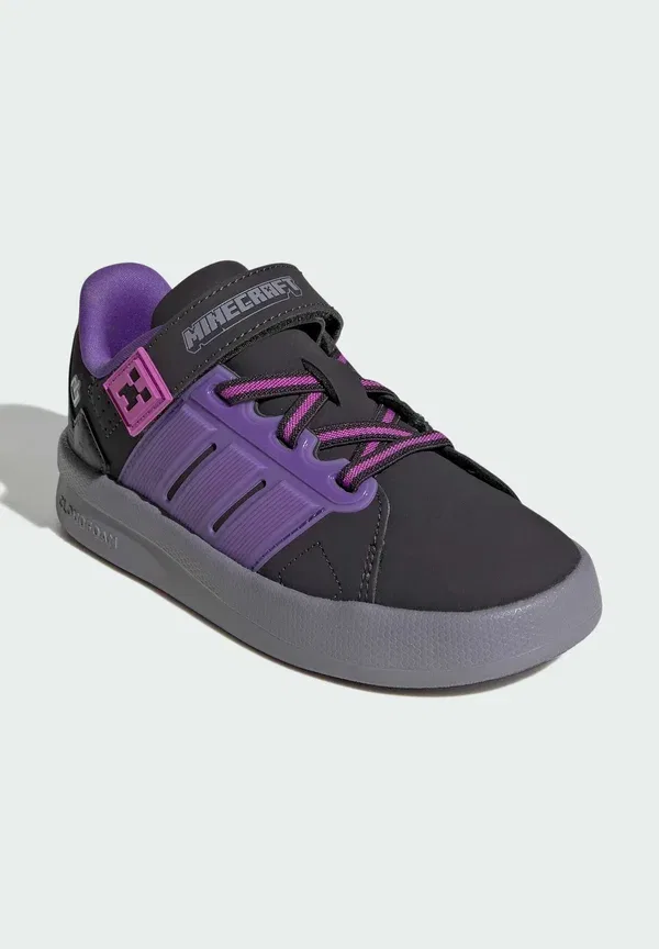 Детские кроссовки Adidas Minecraft Lightorama, унисекс Adidas Sportswear, черный/фиолетовый — фото 2