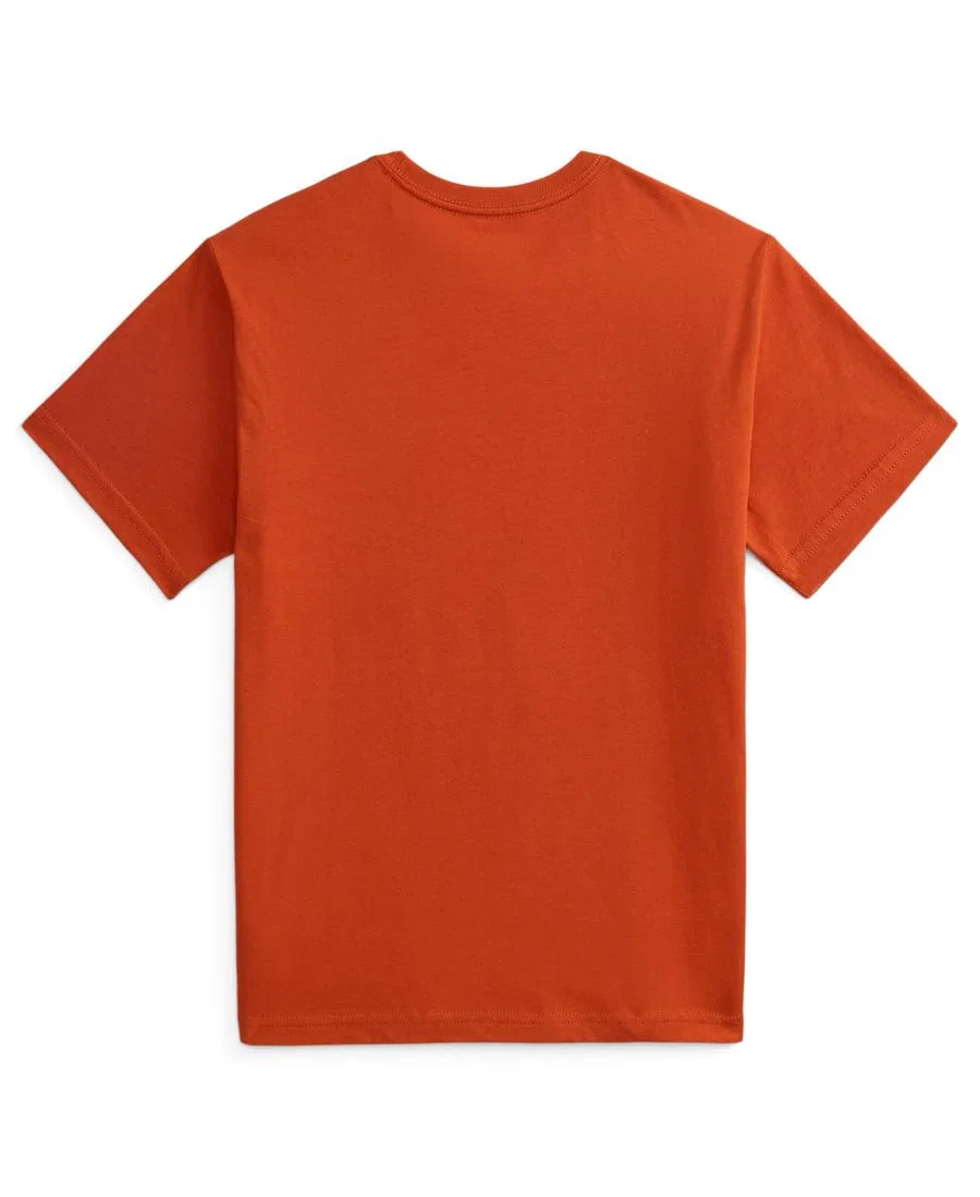 Футболка хлопковая с принтом Polo Bear Polo Ralph Lauren, Varsity Orange — фото 2
