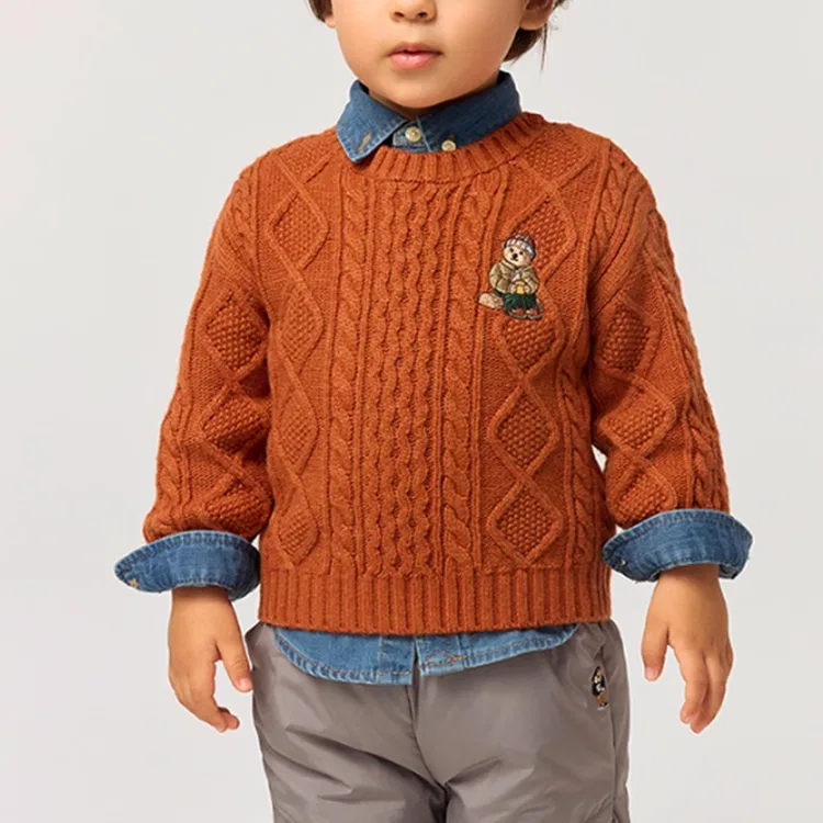 Детский свитер с принтом FW25 Kids' Teenie Weenie Men, Jasper — фото 4