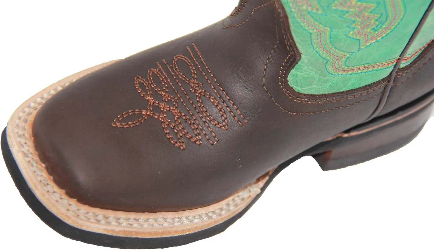 Детские сапоги для девочек с принтом Kids Western Boots Girls Cowgirl Cowboy Boot The Western Shops, Teal Brown — фото 3