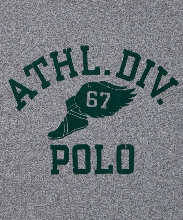 Футболка с логотипом, классический крой, Polo Ralph Lauren, серый — фото 4
