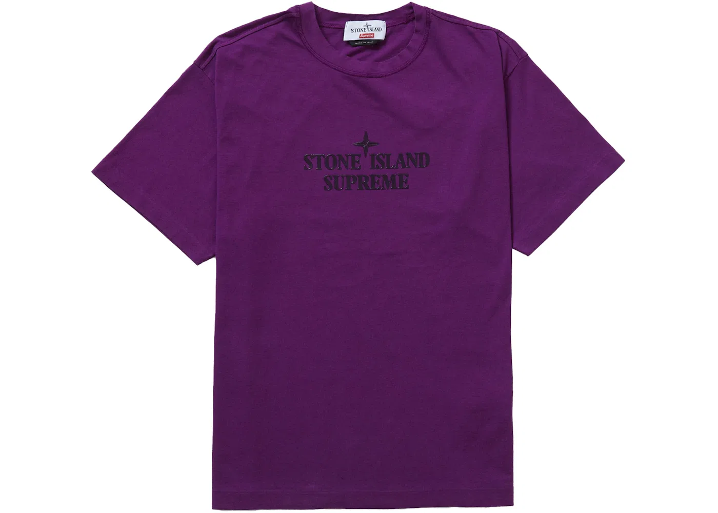 Мужская футболка с принтом Supreme Stone Island, Purple