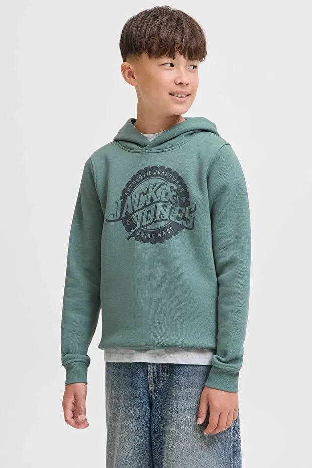 Детские свитшот для девочек с принтом Jprblubaron Jack & Jones, Blue