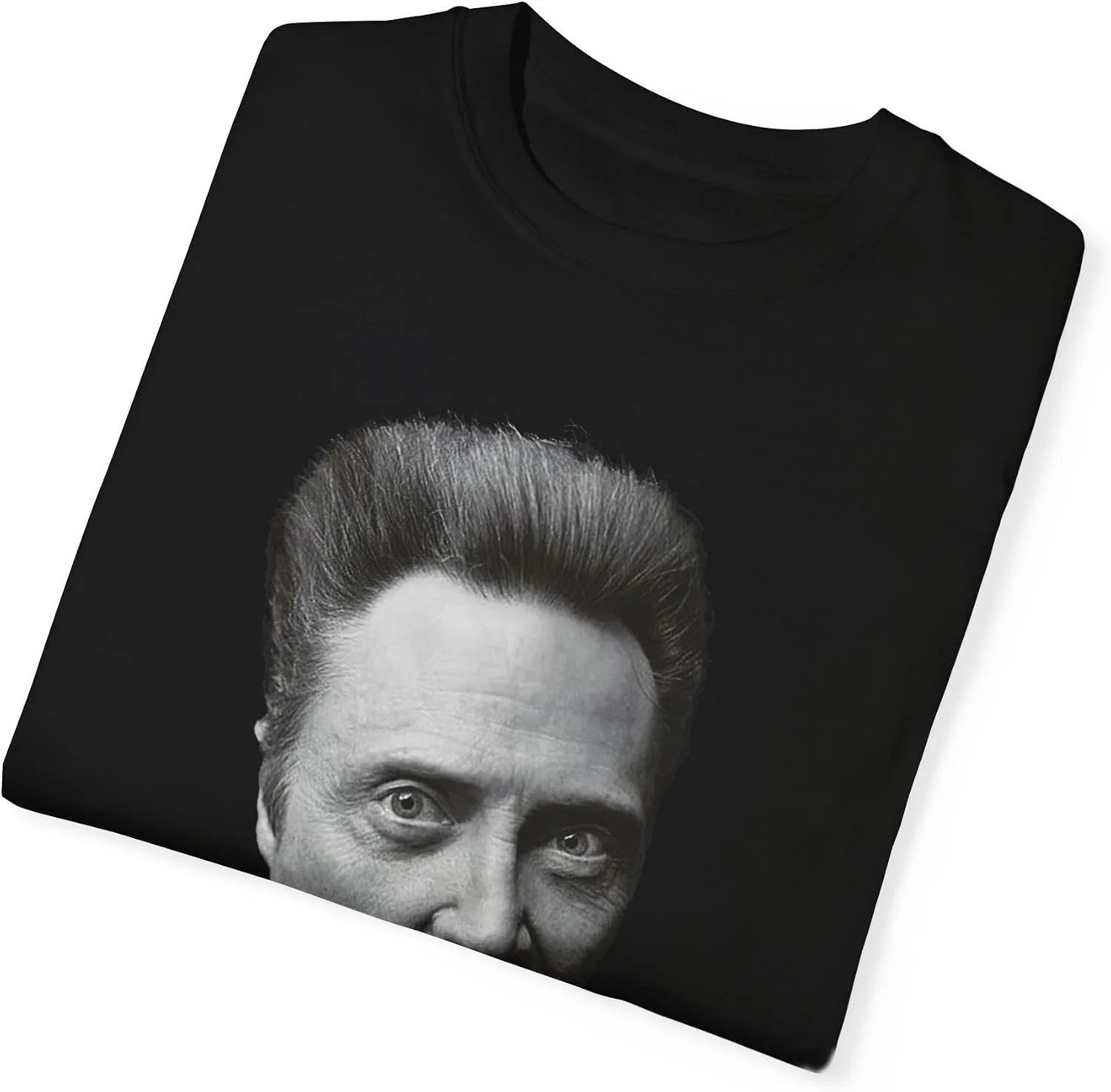 Женская футболка с принтом Christopher Walken, чёрный — фото 4