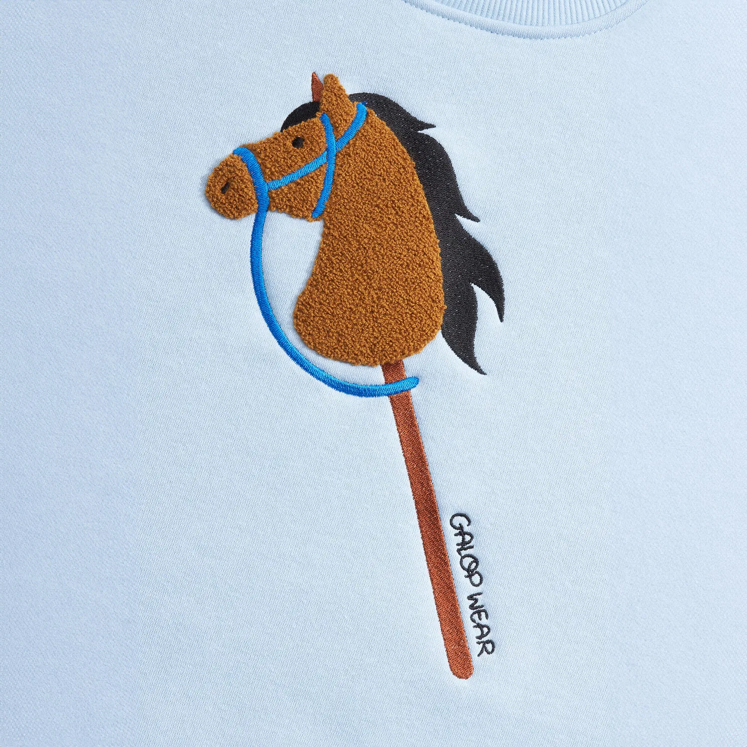 Свитшот с 3D-вышивкой Hobby Horse Galop Wear, Hellblau — фото 2