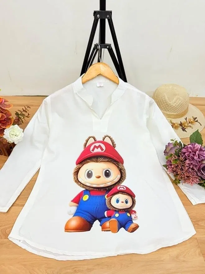 Женская футболка с принтом кроликов Printed Top, Style 8 — фото 2