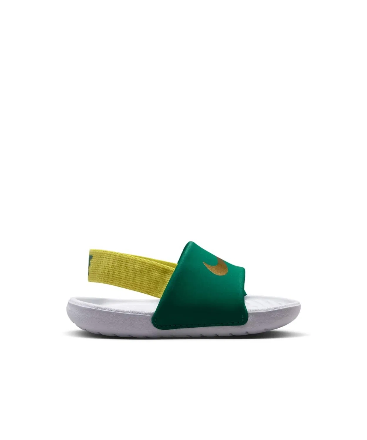 Детские сандалии Nike Kawa с ремешком, Малахит/Sonic Yellow/White/Metallic Gold — фото 4