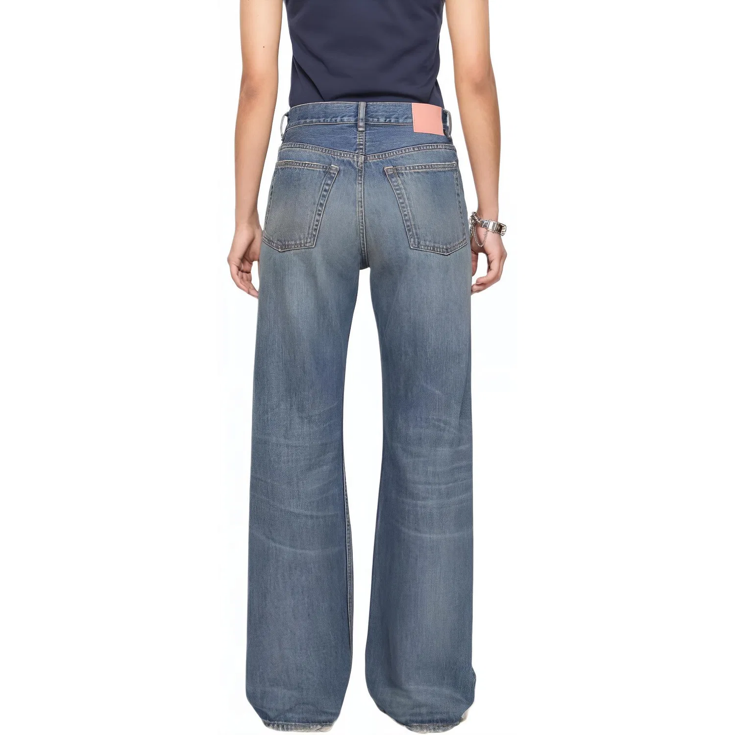 Женские джинсы-клеш Acne Studios, Medium Blue — фото 4