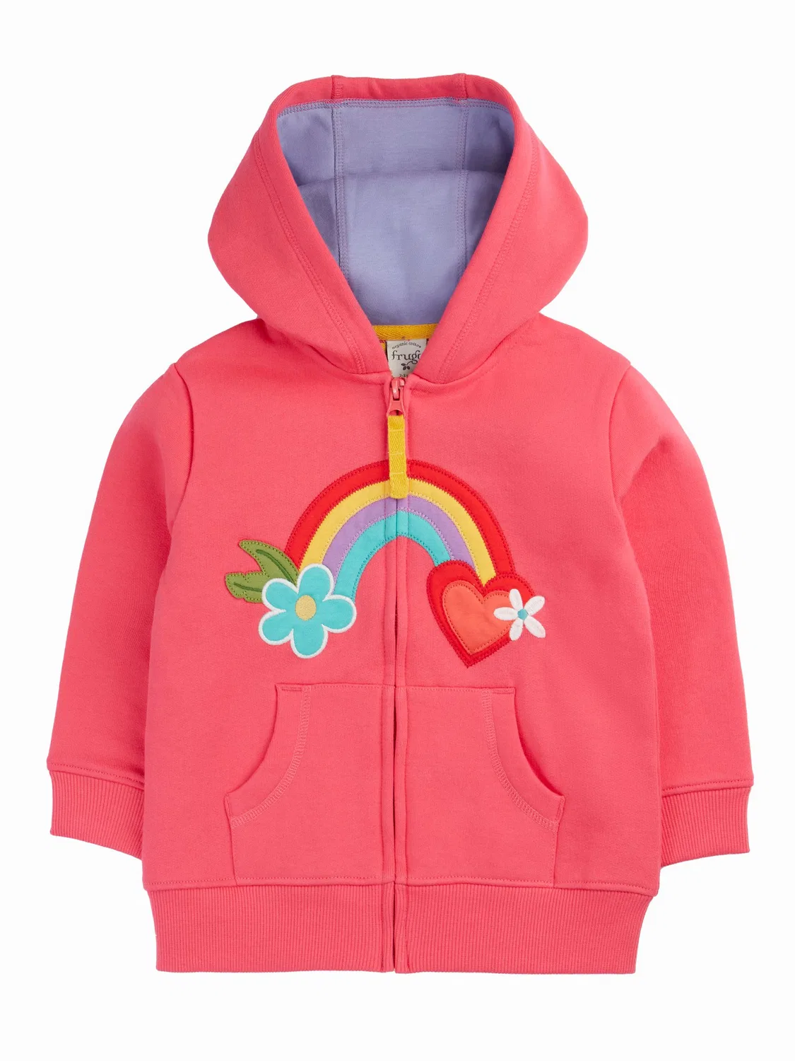 Худи на молнии Carbis Frugi, розовый