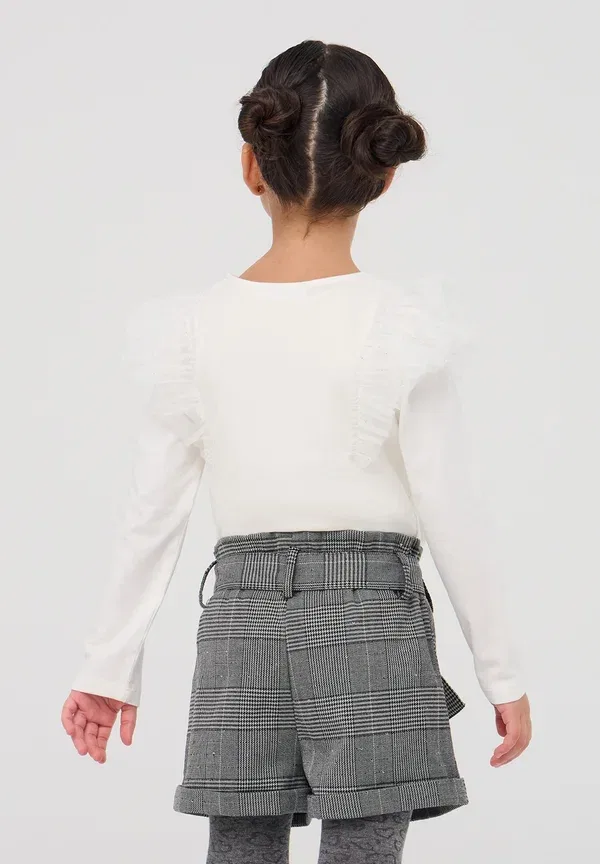 Футболка с длинным рукавом из хлопка Long sleeved top Terranova, Bianco Lana, белый — фото 3