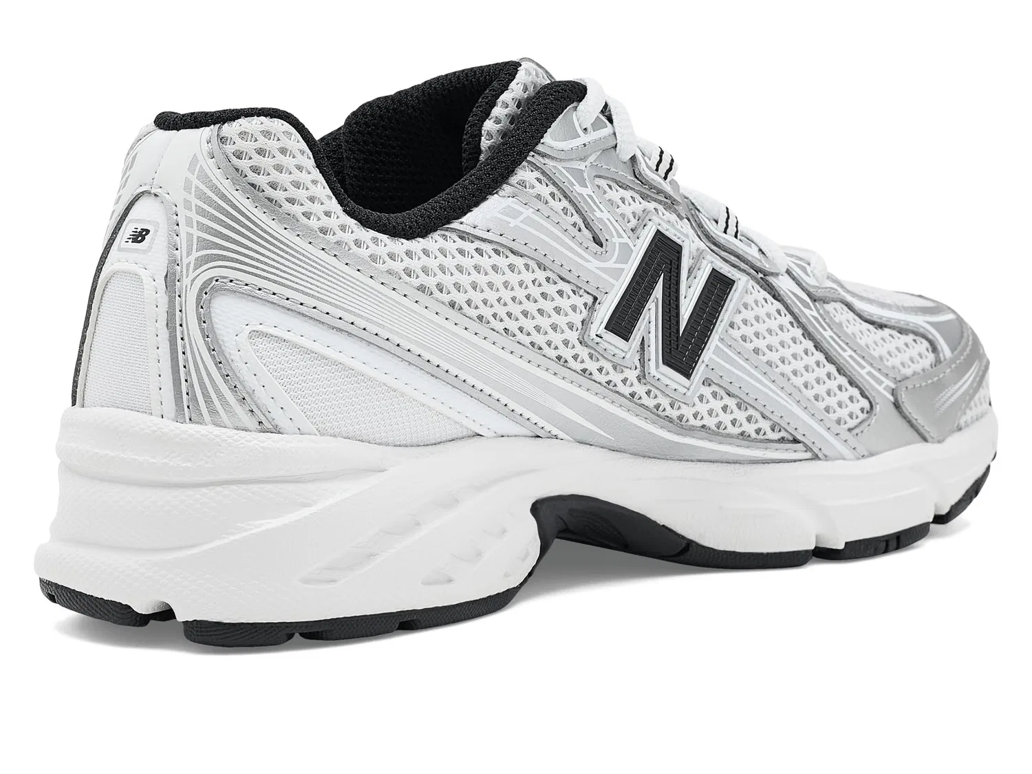 Кроссовки 740 Lace (для маленьких и больших детей) New Balance Kids, Silver Metallic/Black — фото 4