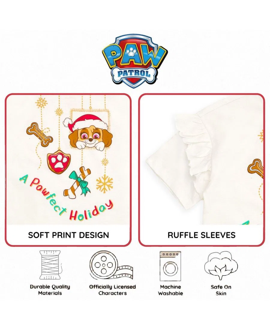Футболка с принтом Skye Glitter Paw Patrol, Белый — фото 3