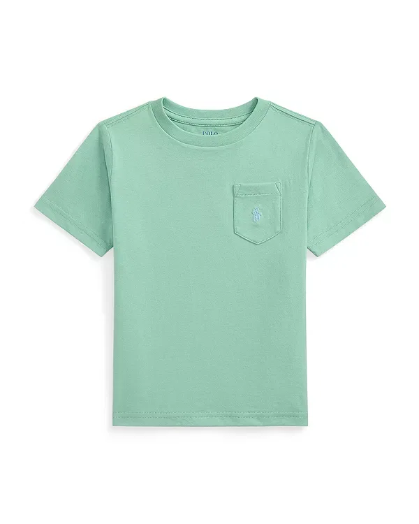 Детская футболка хлопковая Polo Ralph Lauren, зеленый