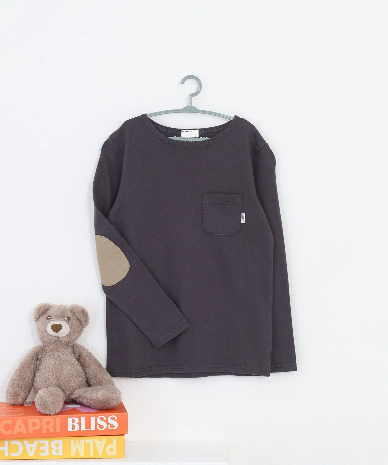 Детская футболка с длинным рукавом модель CHARMY clothing FUNALIVE, Charcoal Grey
