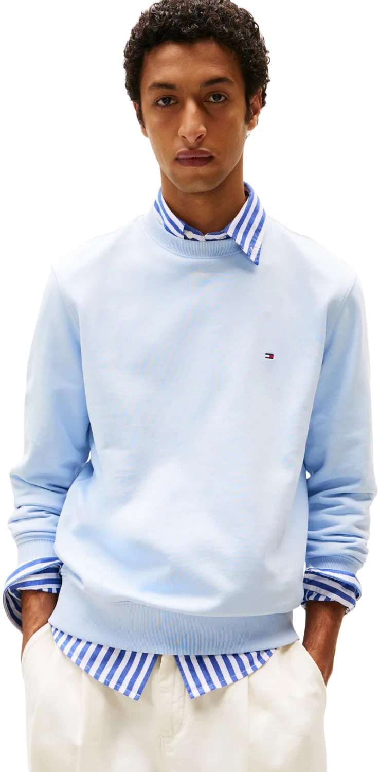 Мужской свитшот из махровой ткани Essential Terry, Breezy Blue, Tommy Hilfiger, Breezy Blue