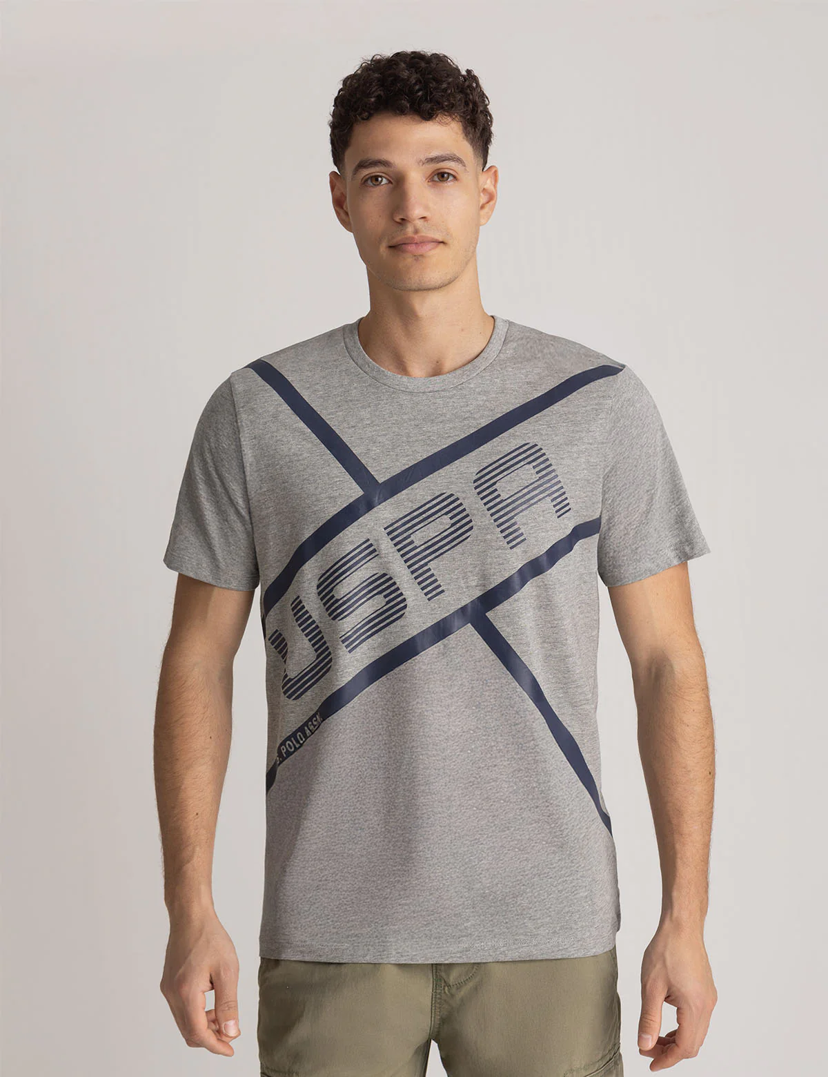 

Футболка U.S. Polo Assn Uspa Linear Graphic Jersey, серый