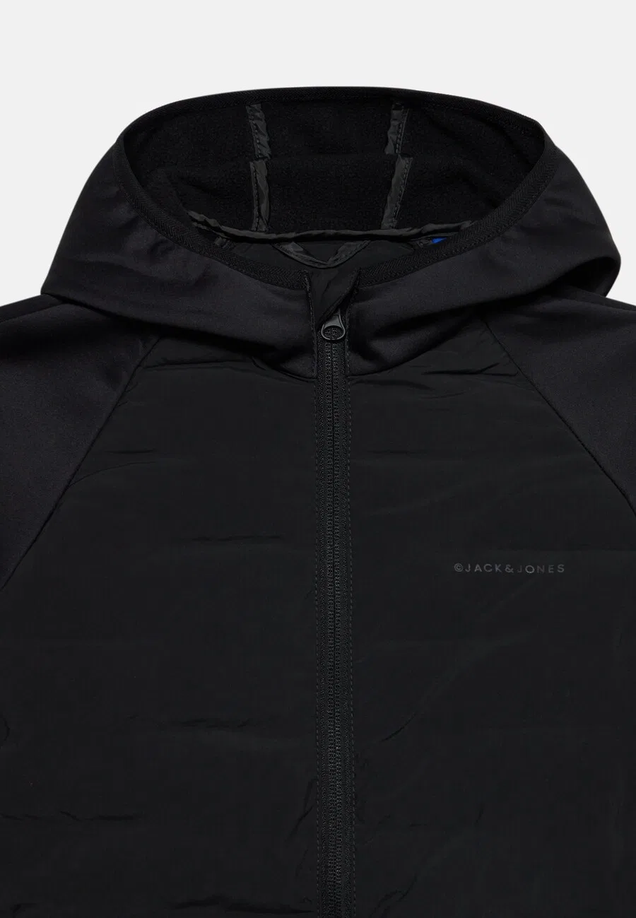 Детская межсезонная куртка Jack & Jones Junior 'JJEPERFECT' черного цвета — фото 3