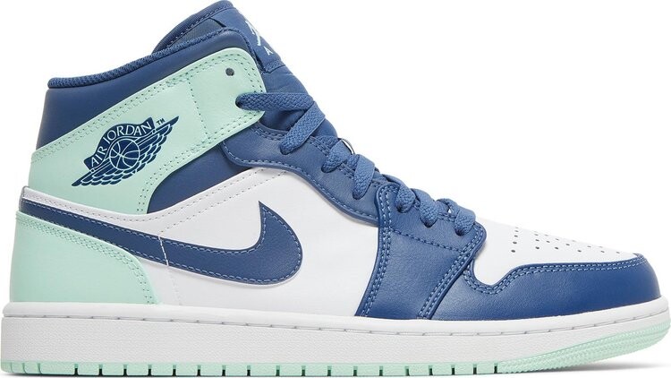 

Кроссовки Air Jordan 1 Mid Blue Mint, синий