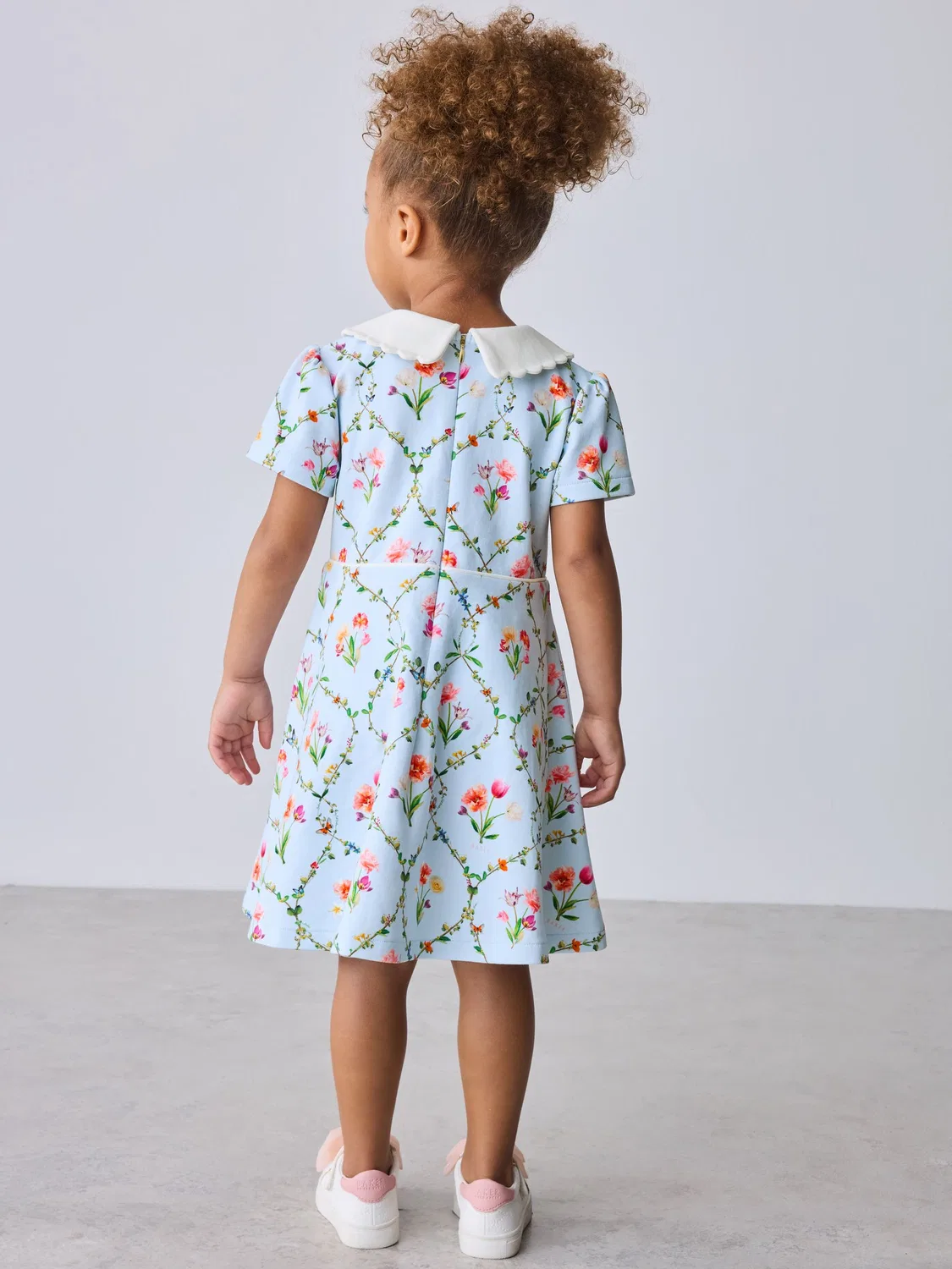 Платье с цветочным принтом, Trellis Print Floral Baker by Ted Baker, синий — фото 2