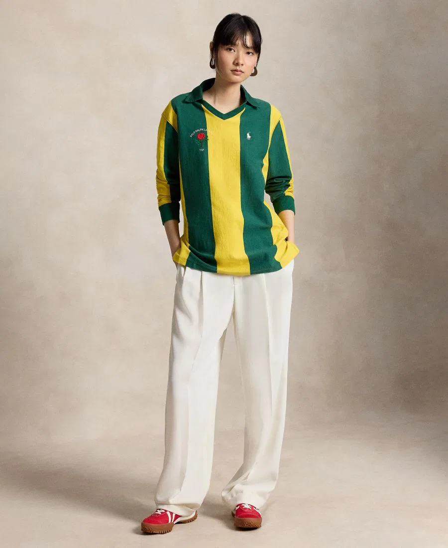 Свитшот Vintage с длинным рукавом Polo Ralph Lauren, Kelly Green Canary Yellow — фото 2
