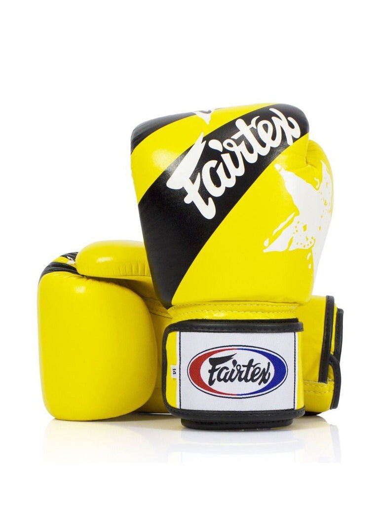 

Боксерские перчатки Fairtex Design-Nation Prints Collection Universal "Tight-Fit", 12 oz., желтый
