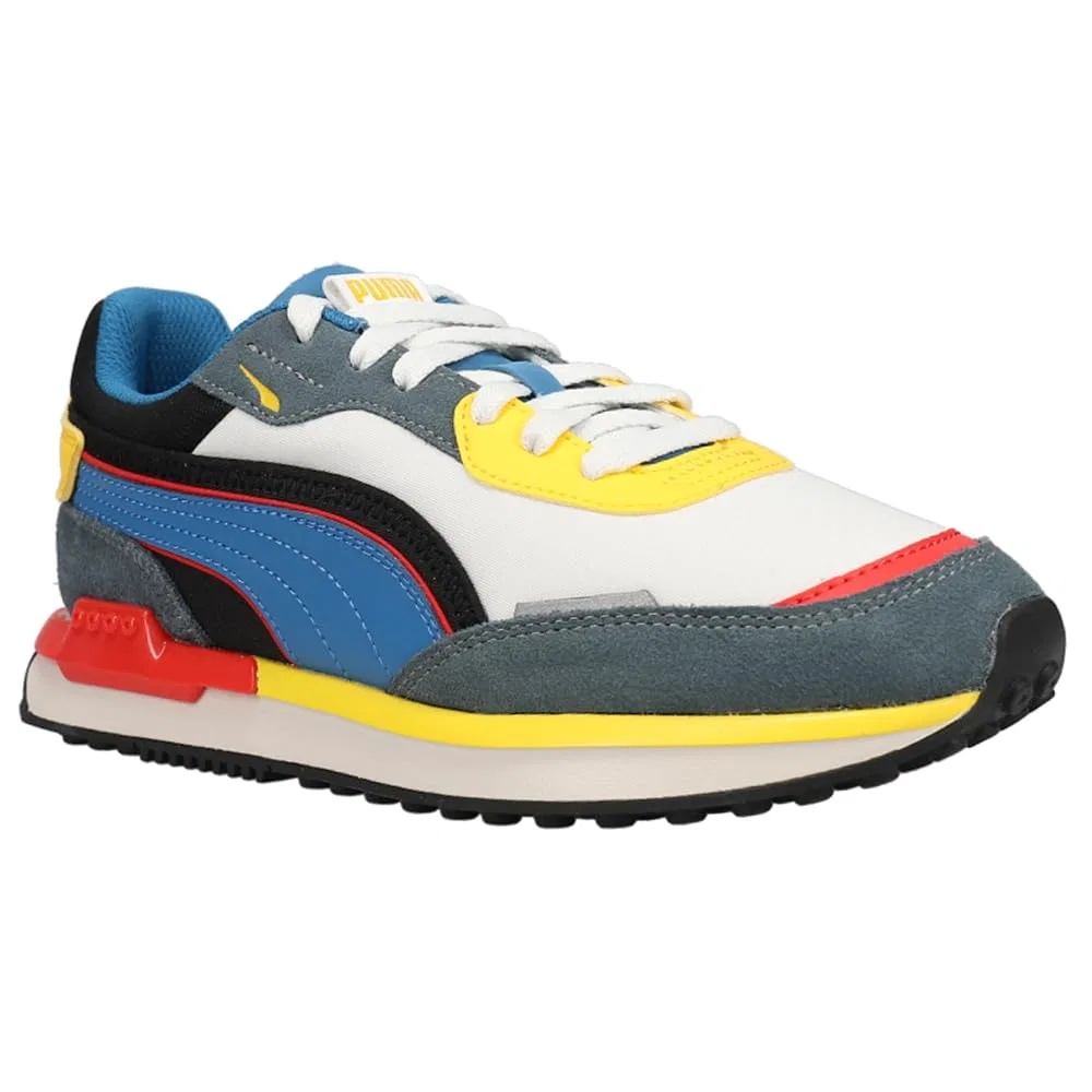 Детские кроссовки для мальчиков PUMA City Rider Electric, Nimbus Cloud Vallarta Blue Dark Slate — фото 2