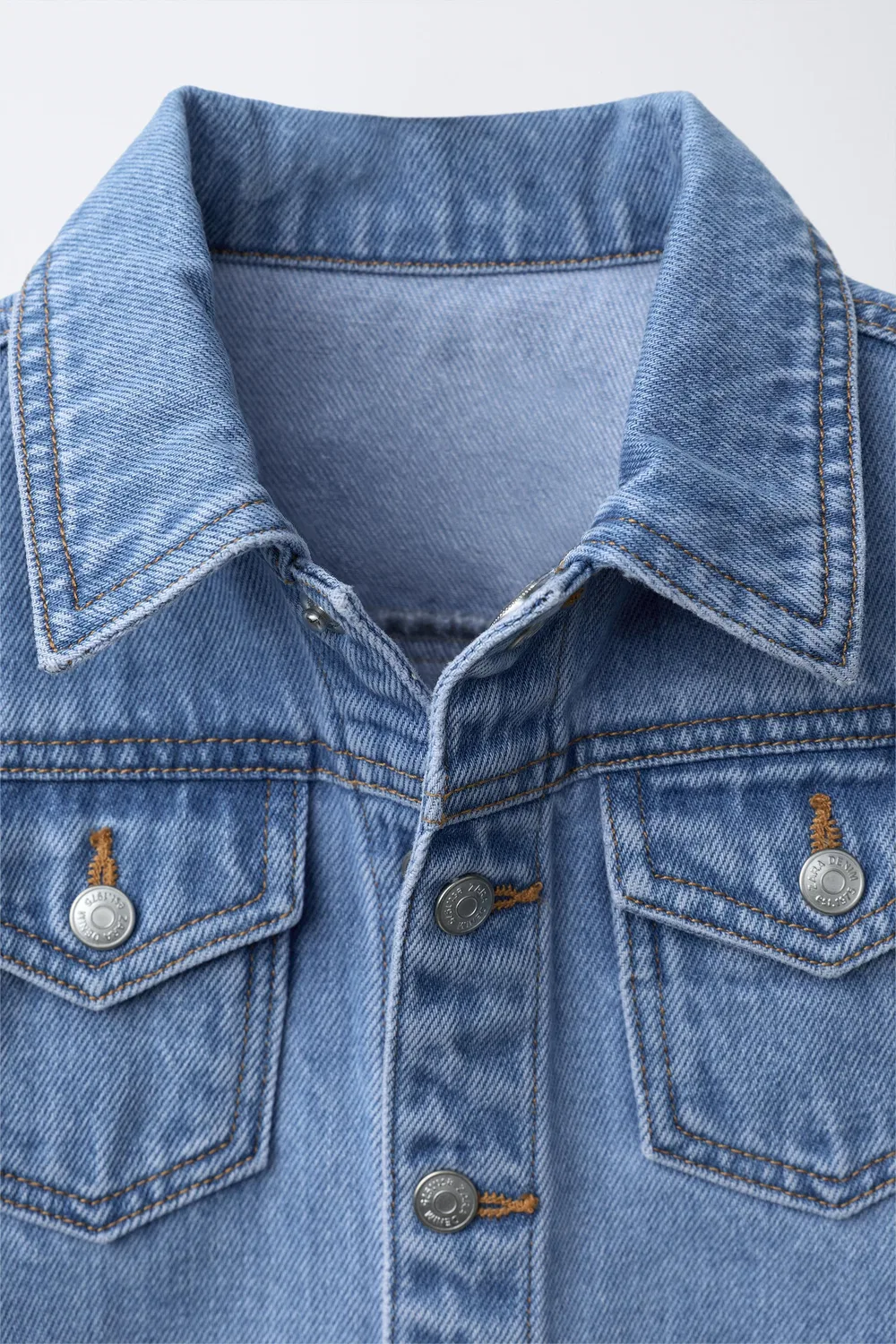 Джинсовая куртка ZARA, Blue — фото 3