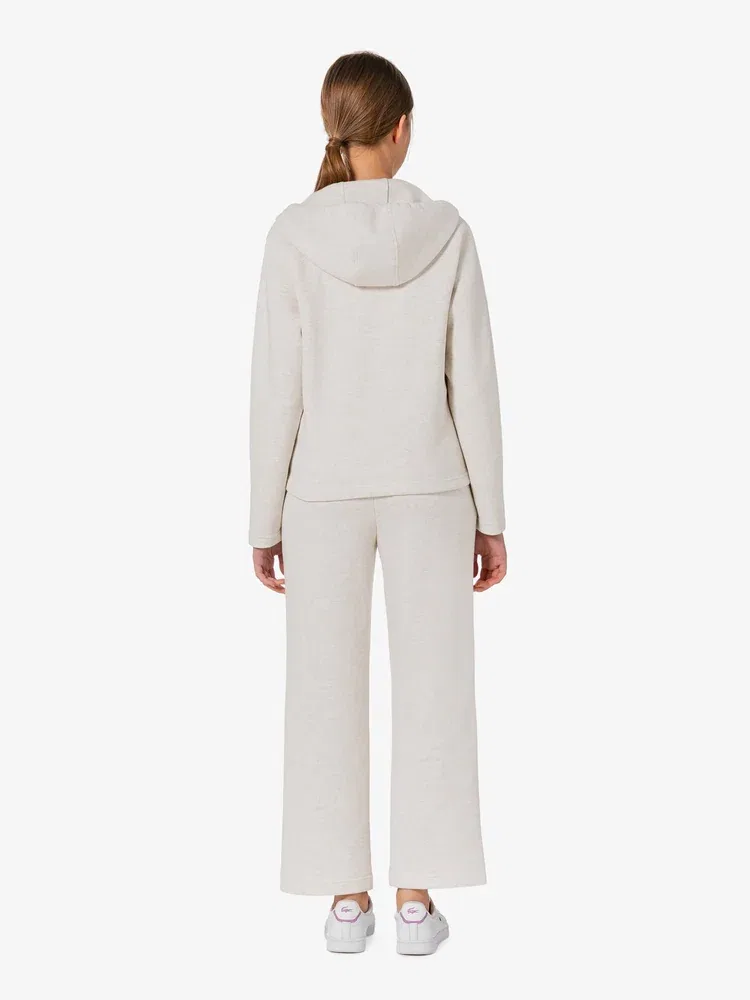 Брюки LACOSTE Beige из техникл пике, свободного кроя — фото 3