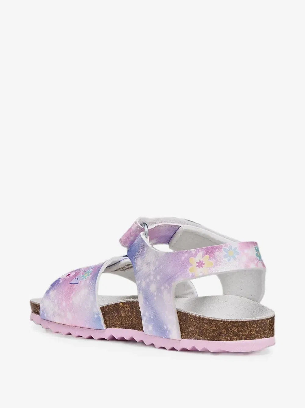 Сандалии Geox Kids X Disney Adriel на липучке с эффектом блеска, фиолетовый — фото 4