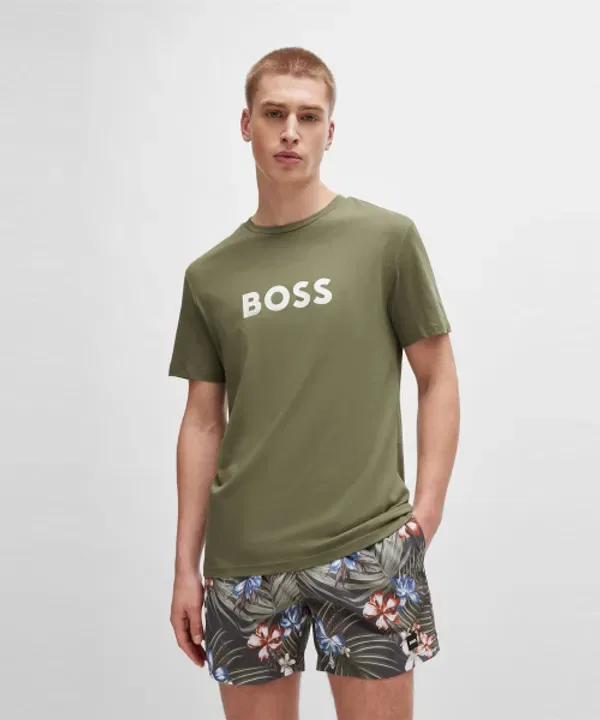 Футболка с логотипом, Regular Fit, 50503276_250, Boss