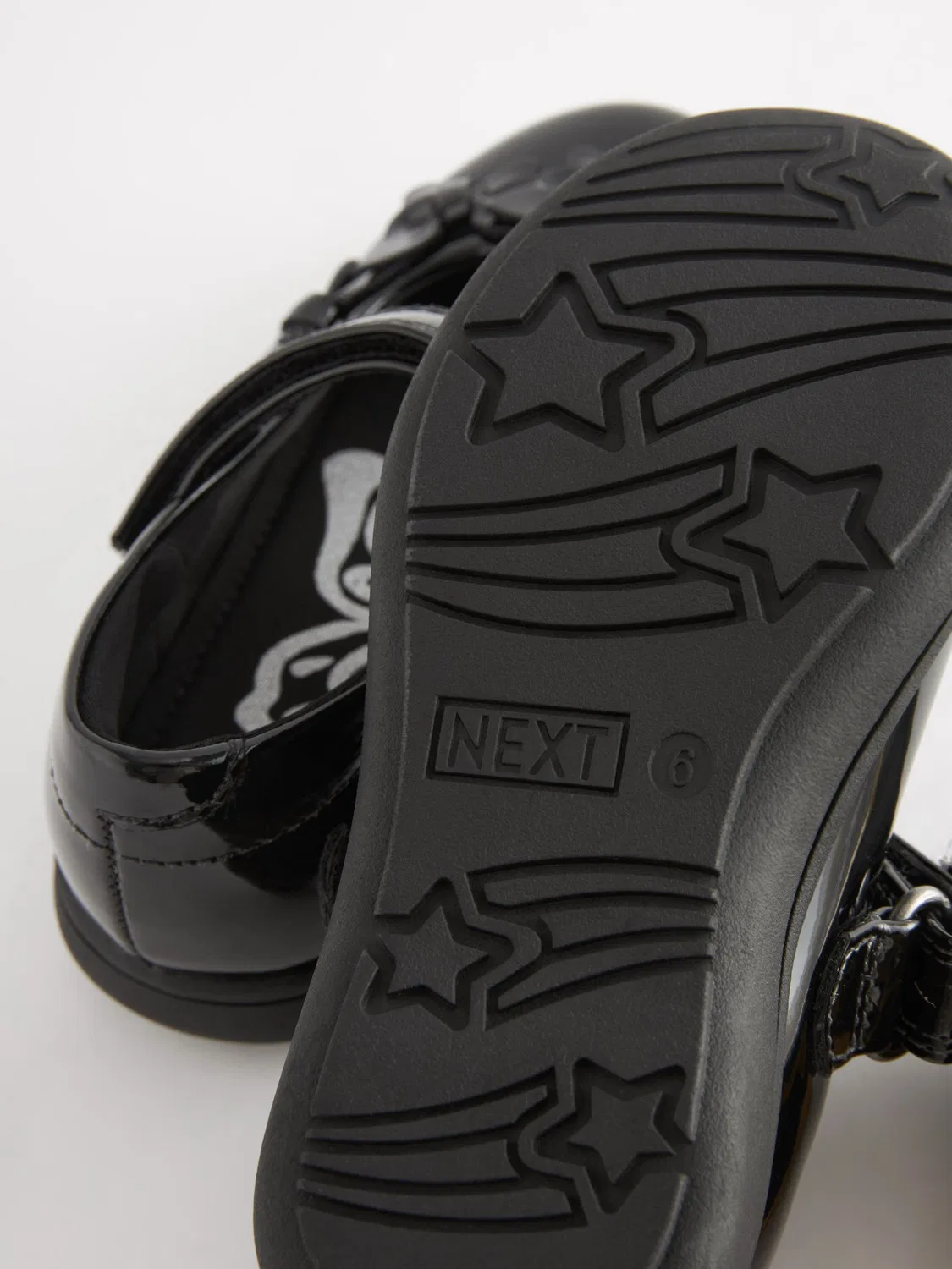 Туфли Мэри Джейн Black Patent School Junior Butterfly Next, черный лакированный — фото 4
