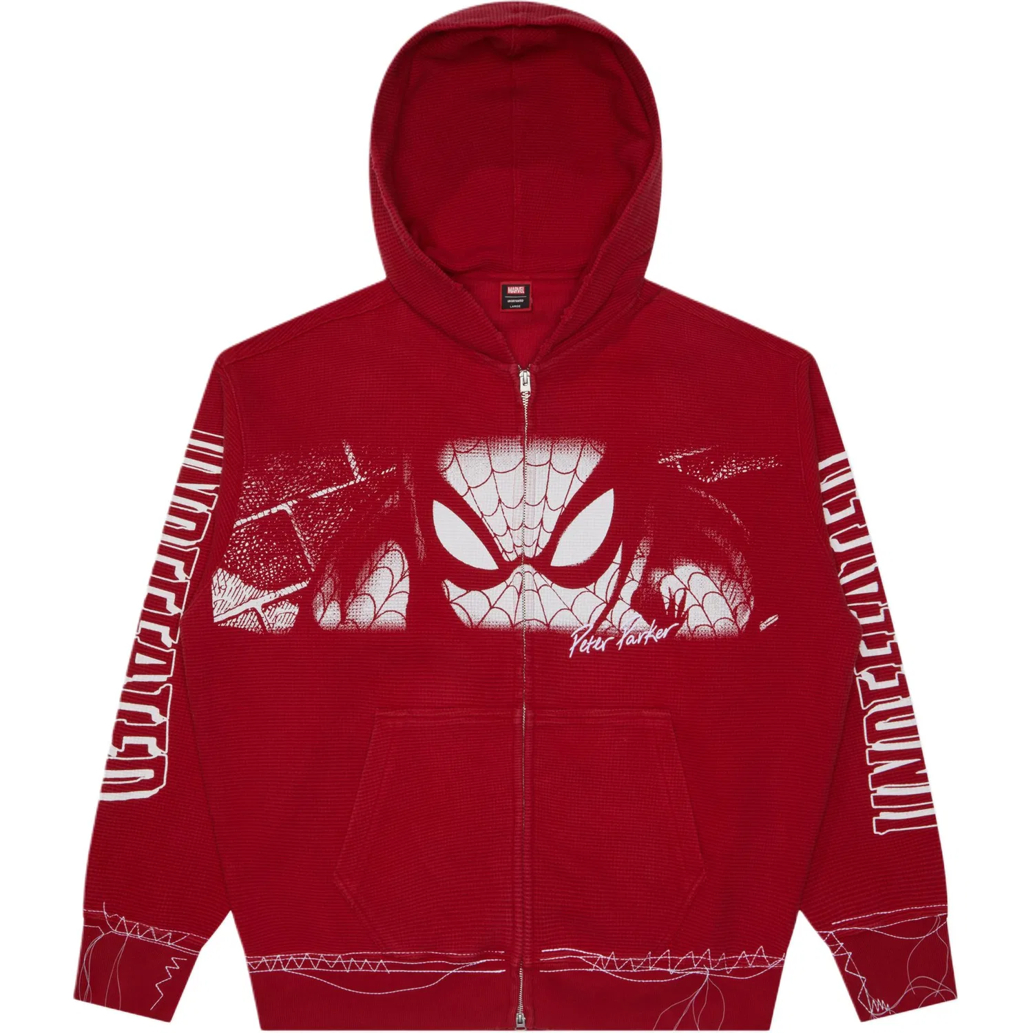 Детский свитшот с капюшоном Spider Man Collaboration Collection UNDEFEATED, Red