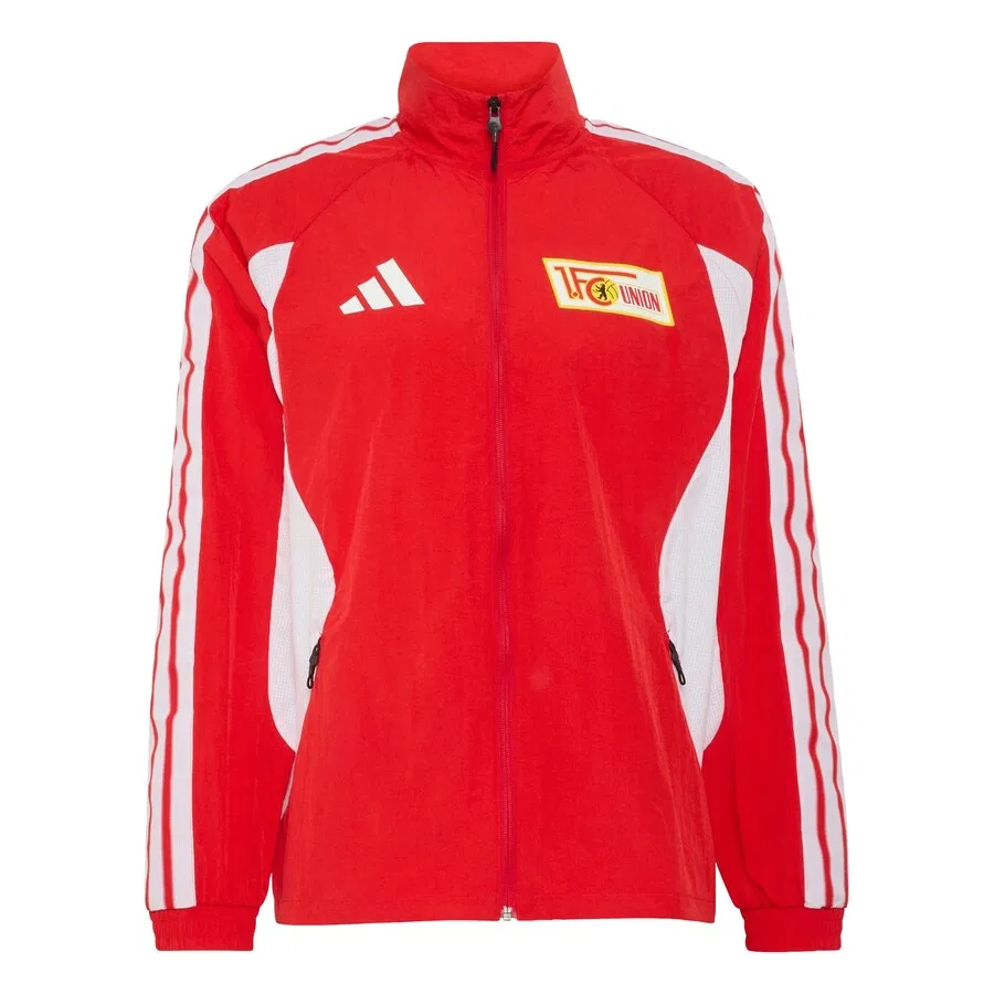 Куртка для тренировок ADIDAS PERFORMANCE 'Union Berlin Anthem' оранжево-красного цвета