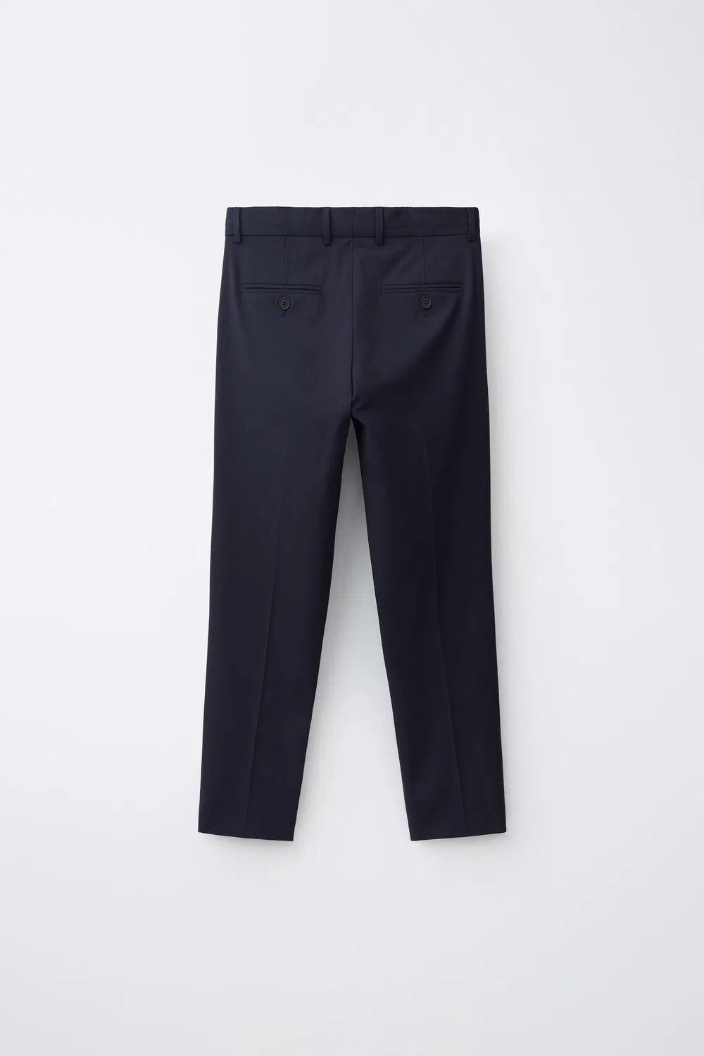 Текстурированные брюки от костюма ZARA, Ink blue — фото 2