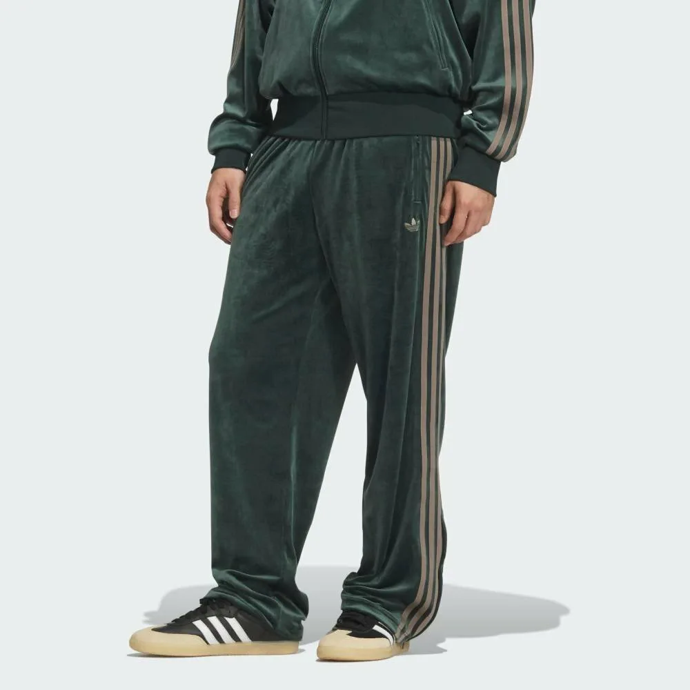 Спортивные брюки FB TP VELOUR / Firebird из велюра Adidas, green — фото 2