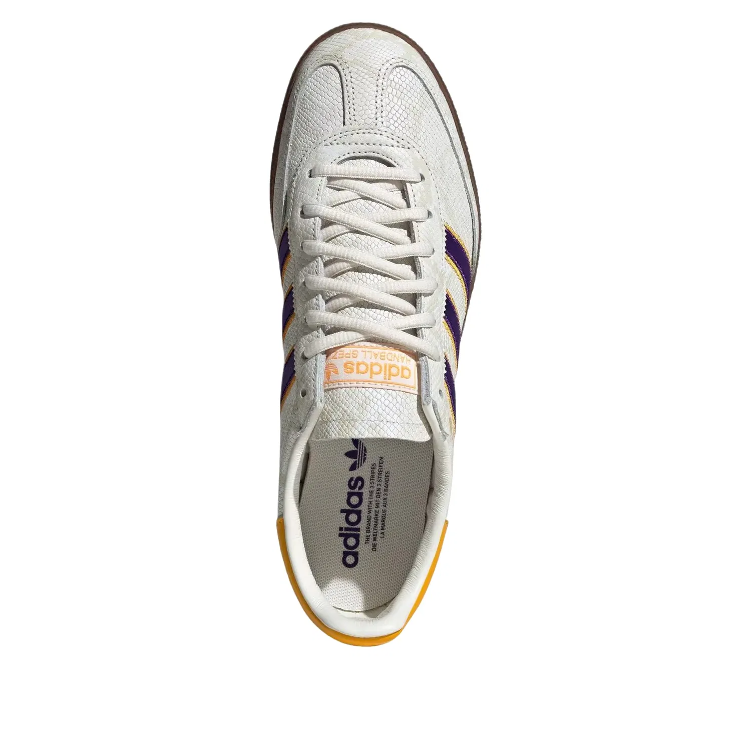 Кроссовки Adidas Handball Spezial 'Grey Collegiate Purple Crew Yellow' KK1189, серый — фото 3