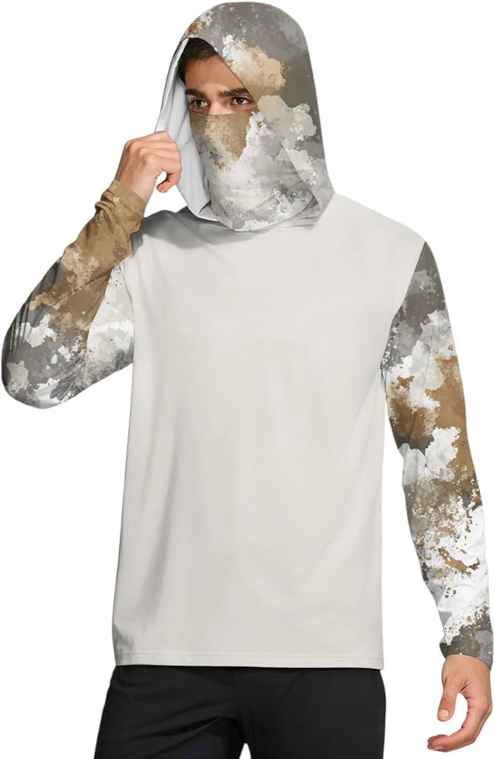 

DuDubaby UV-рубашка для мужчин с длинным рукавом UPF 50+ для защиты от солнца