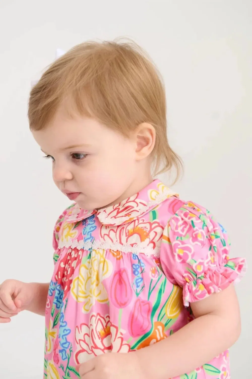 Детский боди-комбинезон для девочек с цветочным принтом Holly Day Bubble Romper The Beaufort Bonnet Company, Sheridan French Floral — фото 2