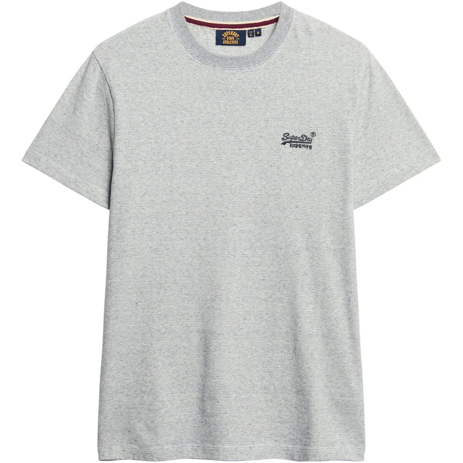Детская хлопковая футболка с вышивкой Superdry, Light Grey — фото 4